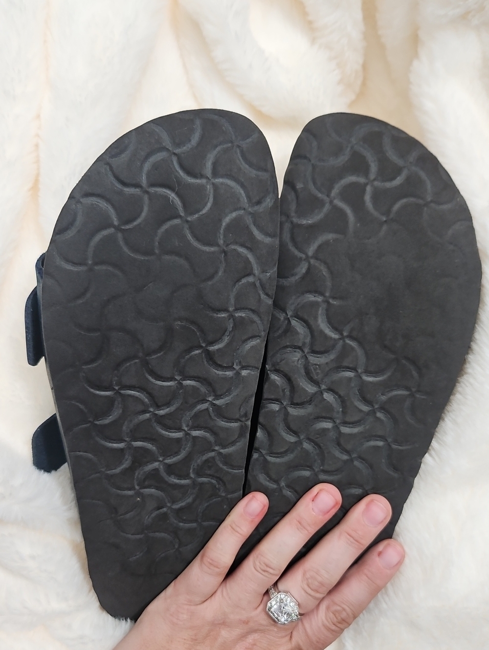 Birkenstock Arizona Big Buckle Sandals – Navy Leather – EU 40 / US 9-9.5 - Picture 7 of 9